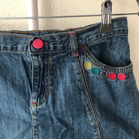 Crazy 8 Jean Skirt and Long Sleeve Outfit 10-12 - Picture 6 of 8